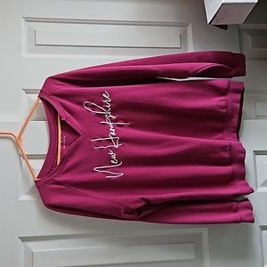 Pink sweatshirt XXL "New Hampshire" State of Mind preowned